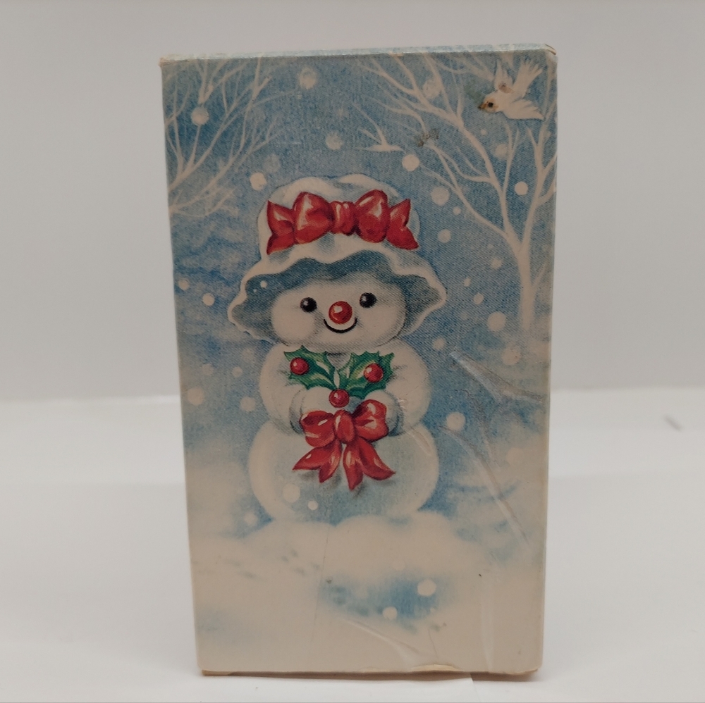 NOS VTG Sealed Box AVON Christmas Mrs. Snowlight Bayberry Fragrance Candle